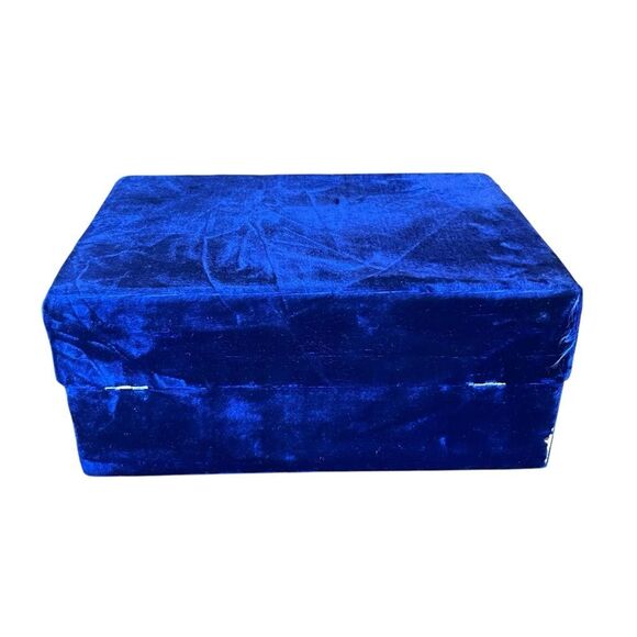 Blue Velvet Jewelry Box - Picture 3 of 8